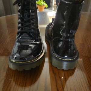 Dr. Martens Shiny Black Combat Boots